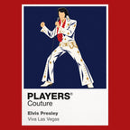 Elvis Presley Elvis Presley's unmistakable stage silhouette and rock-and-roll styling Icon Frame artwork in red