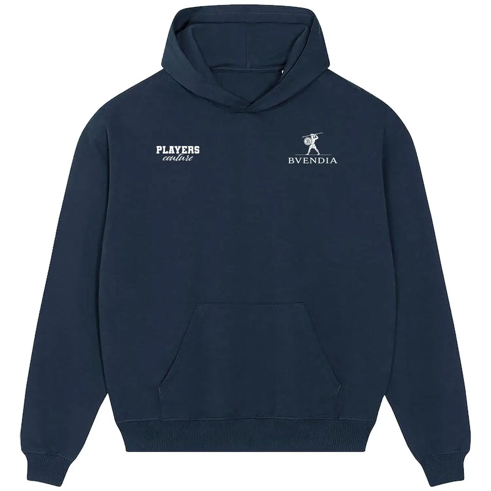 Emi Buendia Logo Players Couture Men's Casual Hoodie - Navy / S | Argentina, Aston Villa, Fashion Collection, Football, Getafe, Hoodies, Men's, Norwich City, Volume 1