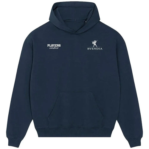 Emi Buendia hoodie – navy men's hoodie featuring the Emi Buendia Players Couture logo