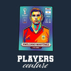 Emiliano Martinez World Cup Sticker Men's Hoodie – emiliano martinez navy Players Couture design