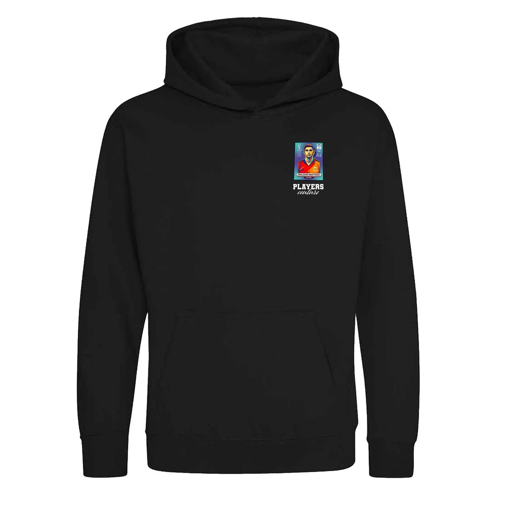 Emiliano Martinez World Cup Sticker Kids Hoodie – emiliano martinez sticker kids black hoodie Players Couture design