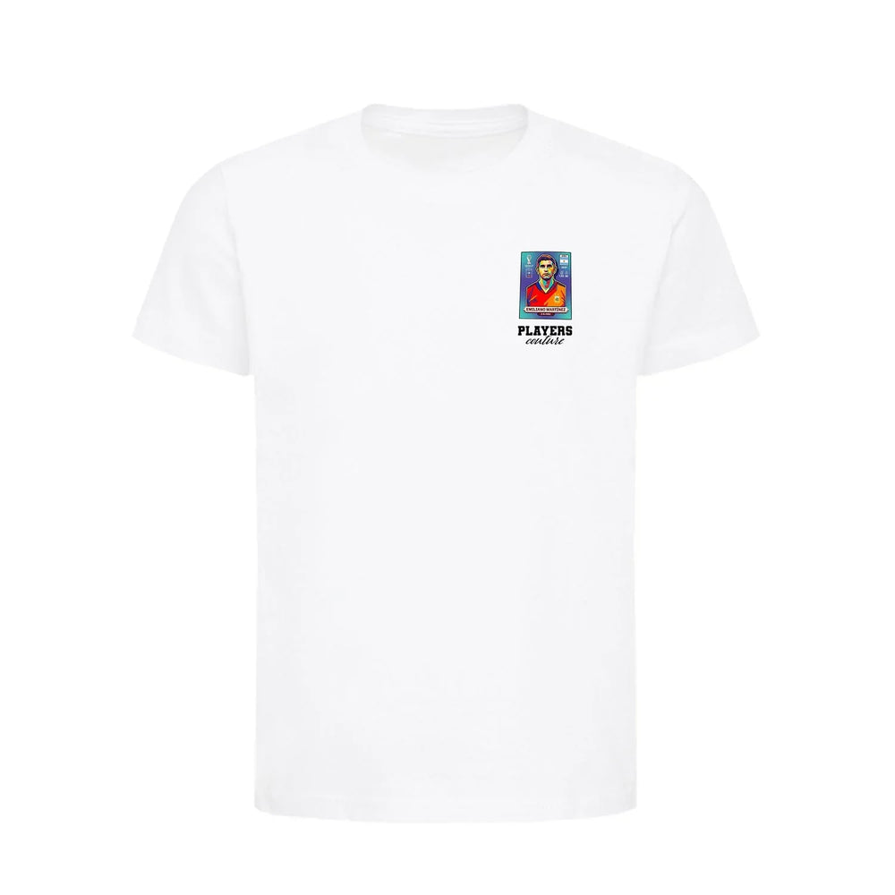 Emiliano Martinez World Cup Sticker Kids T-Shirt – emiliano martinez sticker kids white tshirt Players Couture design