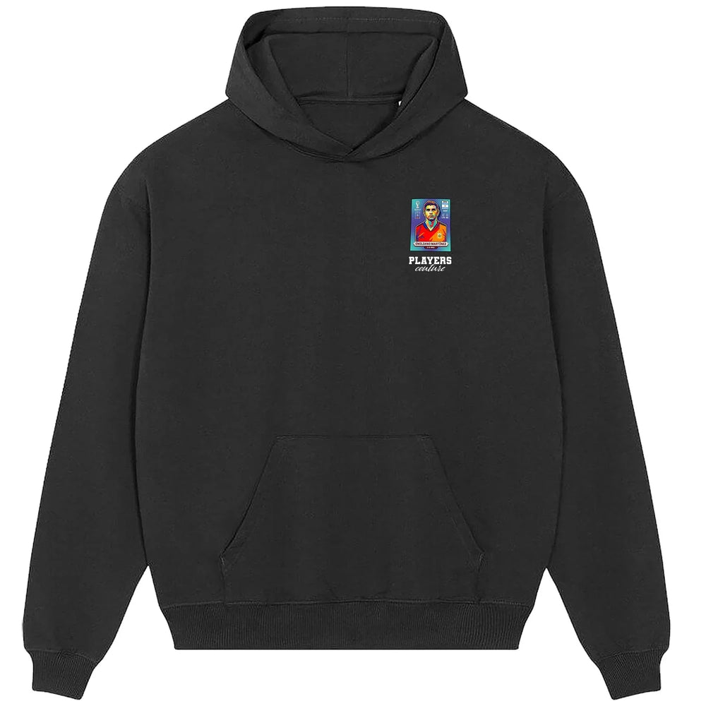 Emiliano Martinez World Cup Sticker Men's Hoodie – emiliano martinez sticker mens black hoodie Players Couture design