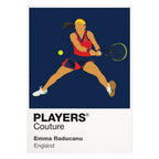Emma Raducanu Tennis Icon Frame Men's Hoodie