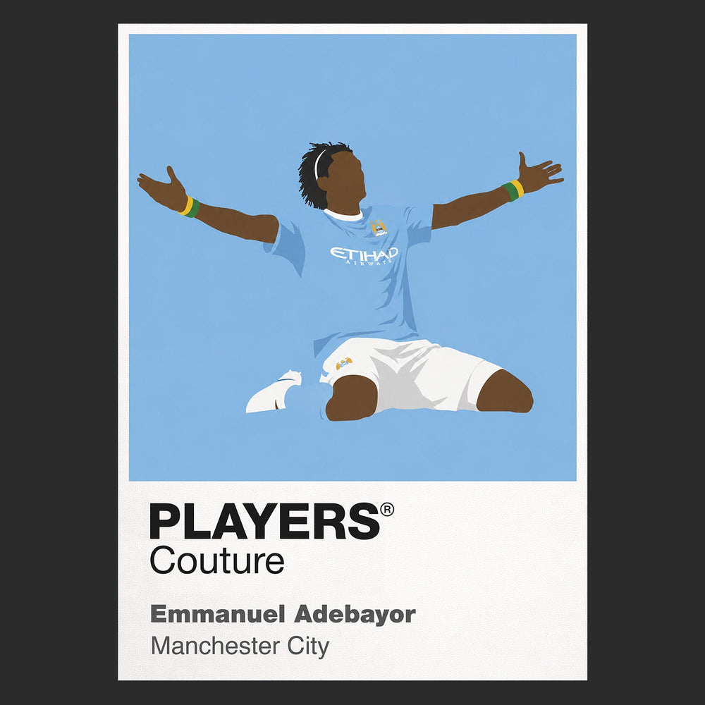 Emmanuel Adebayor Man City Men's T-Shirt - Black