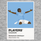 Emmanuel Adebayor Man City Men's T-Shirt - Grey