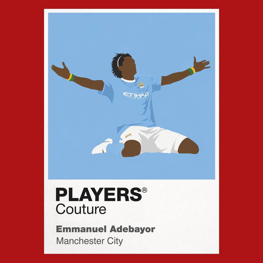 Emmanuel Adebayor Man City Men's Hoodie - Red
