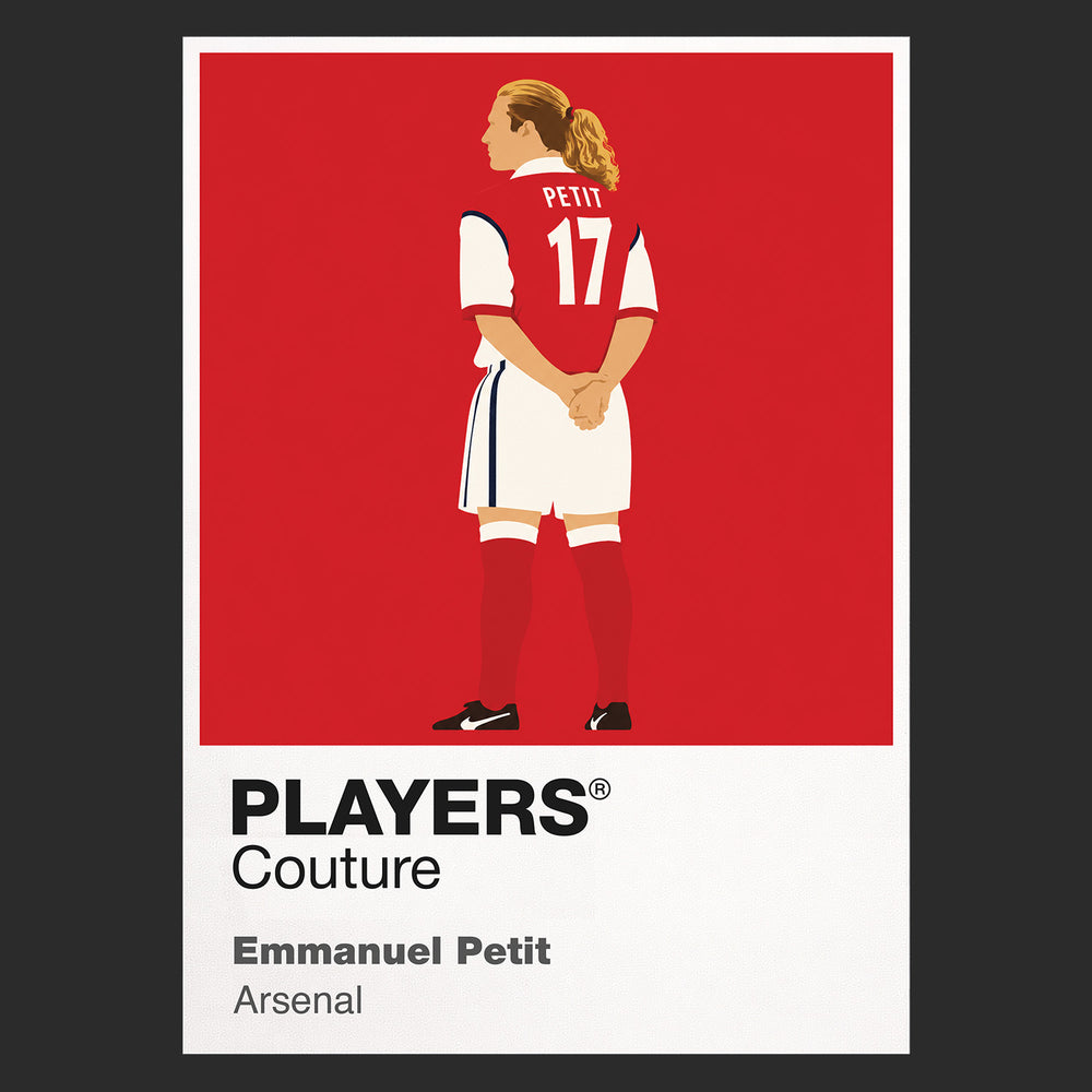 Emmanuel Petit Arsenal Icon Frame — Black