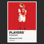 Emmanuel Petit Arsenal Icon Frame — Black