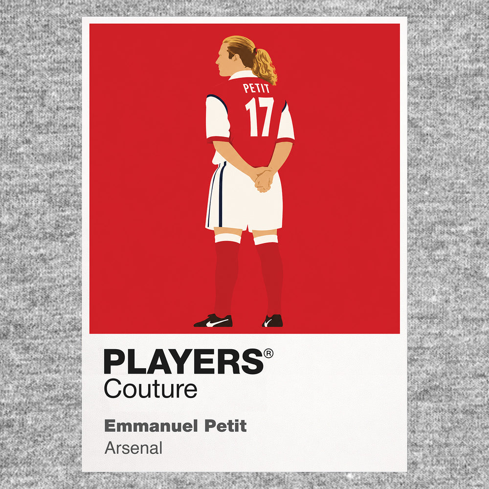 Emmanuel Petit Arsenal Icon Frame — Gray