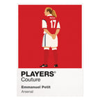 Emmanuel Petit Arsenal Icon Frame — White