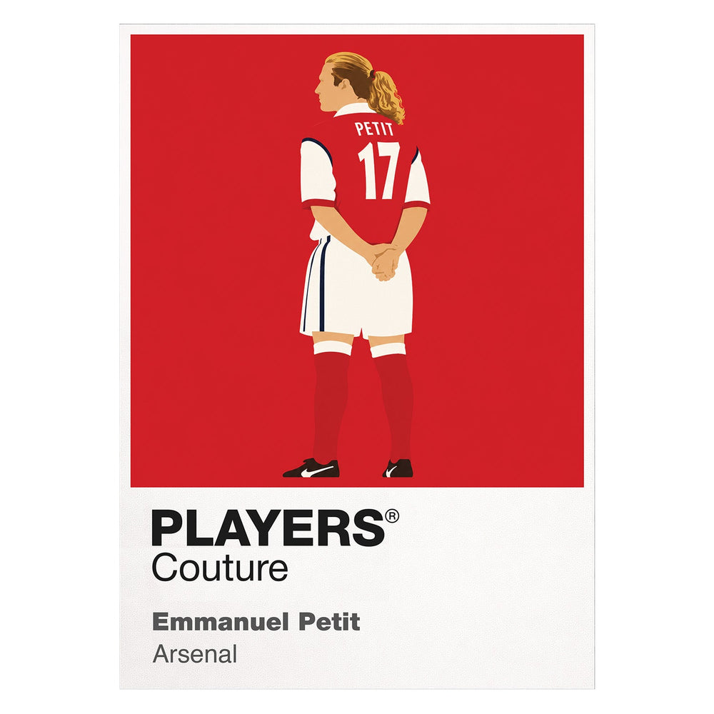 Emmanuel Petit Arsenal Icon Frame — White