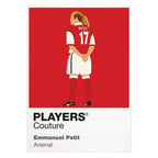 Emmanuel Petit Arsenal Icon Frame — White