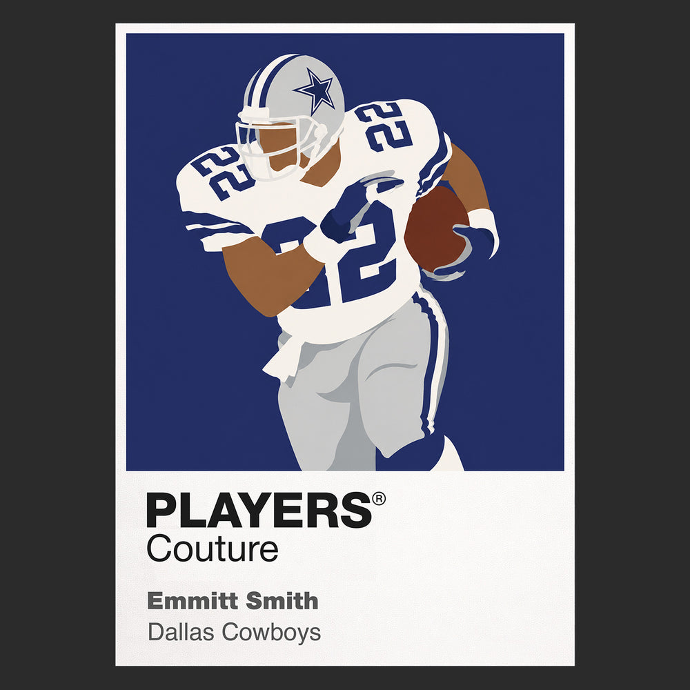 Emmitt Smith Cowboys American Football Icon Frame Men's T-Shirt