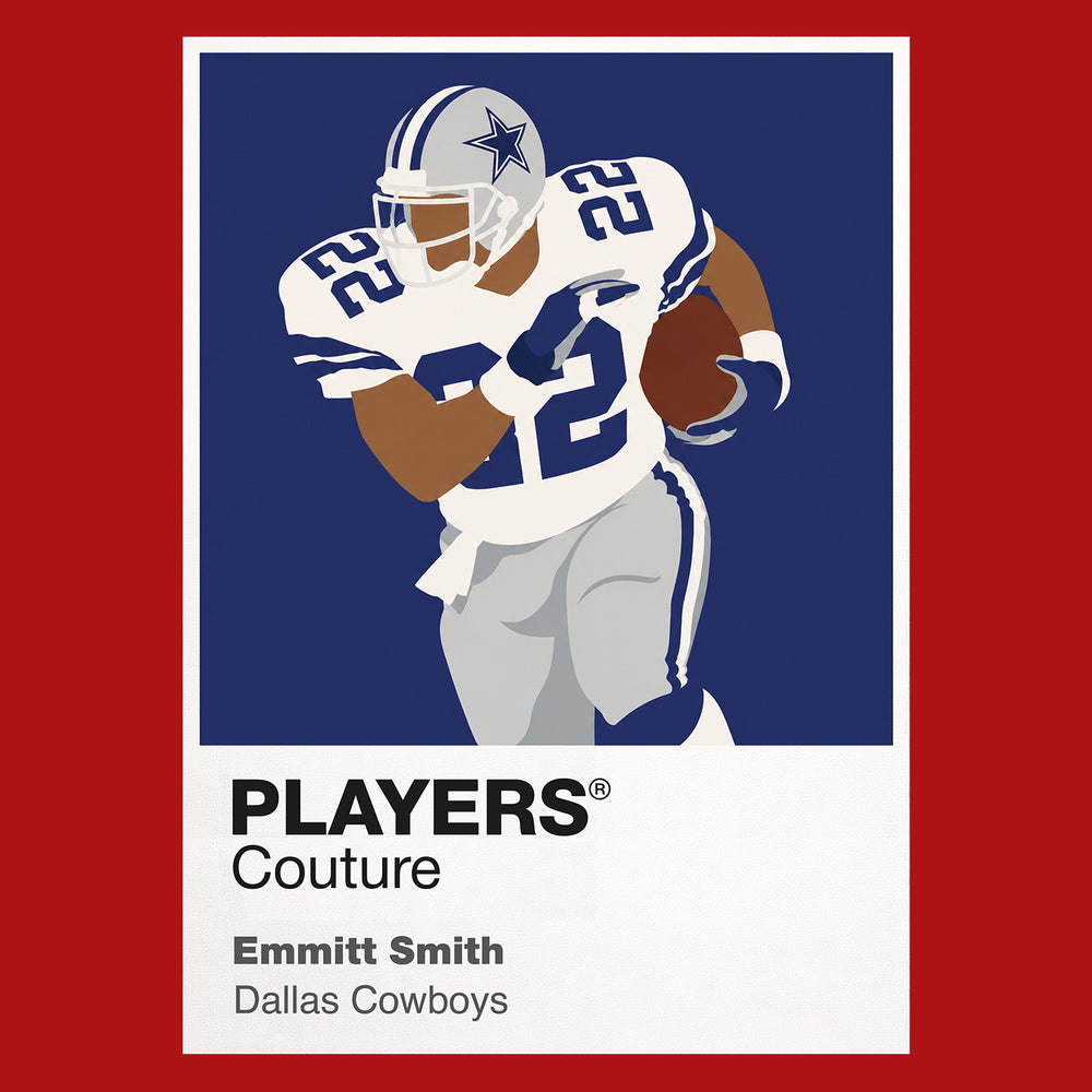 Emmitt Smith Cowboys American Football Icon Frame Men's T-Shirt