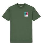 Enable horse racing T-shirt – mens earthy green tshirt view