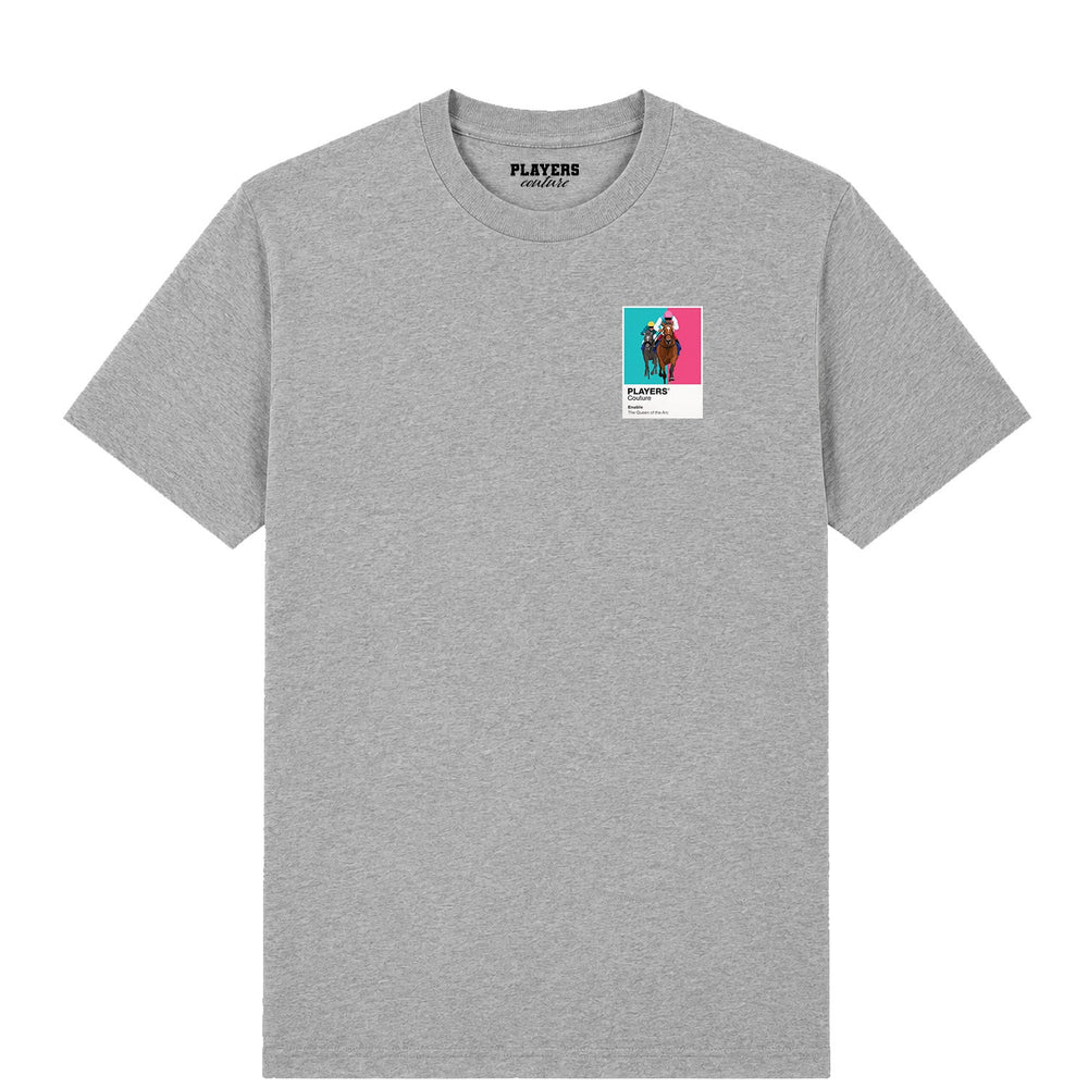 Enable horse racing T-shirt – mens grey tshirt view