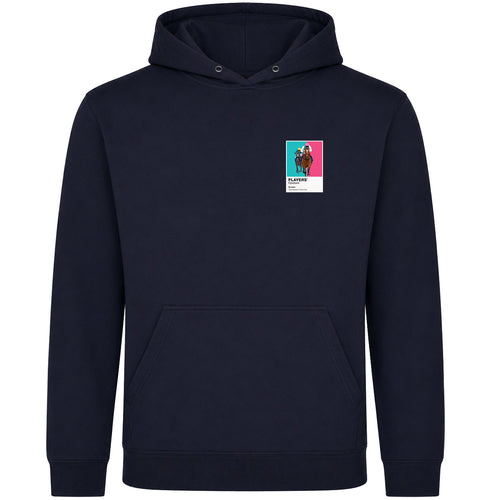 Enable horse racing hoodie – mens navy hoodie view