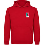 Enable horse racing hoodie – mens red hoodie view