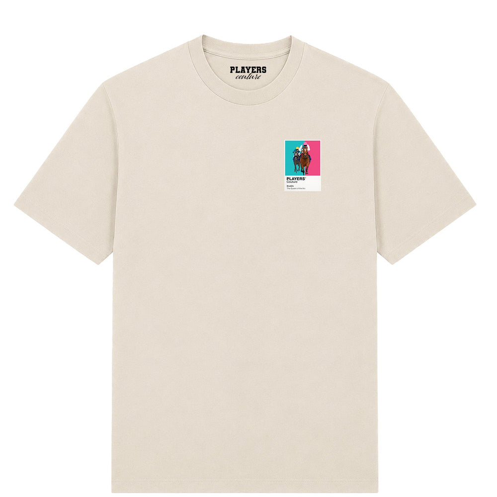 Enable horse racing T-shirt – mens stone tshirt view