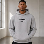 endgame name-print hoodie - grey