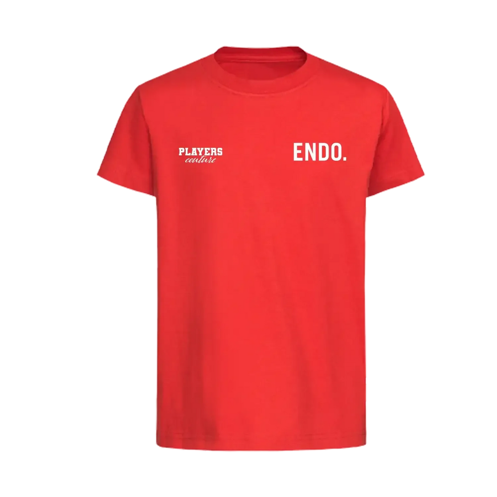 Wataru Endo t-shirt – red kids' t-shirt featuring the Wataru Endo Players Couture logo