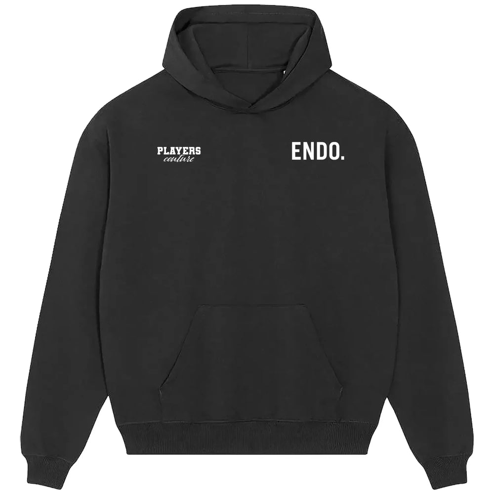 Wataru Endo hoodie – black men's hoodie featuring the Wataru Endo Players Couture logo