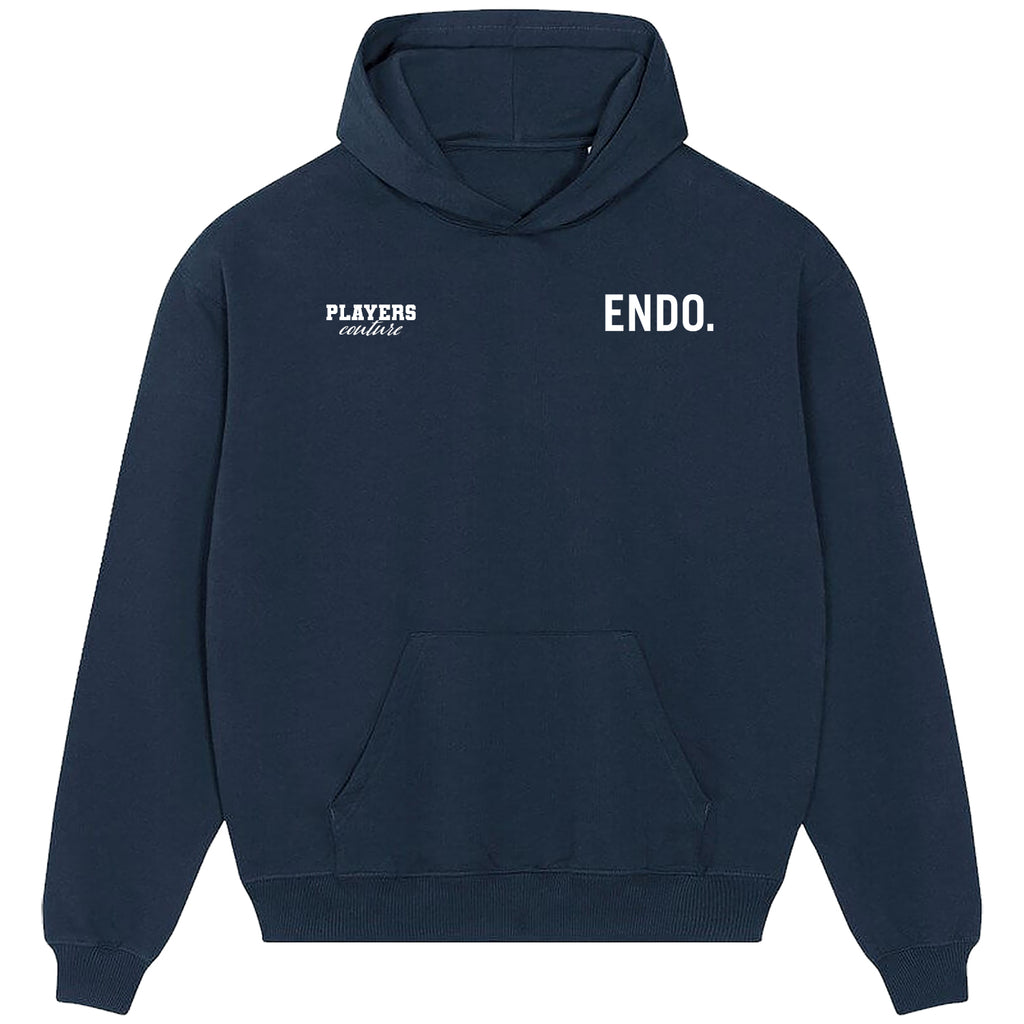 Wataru Endo Logo Players Couture Men's Casual Hoodie Navy