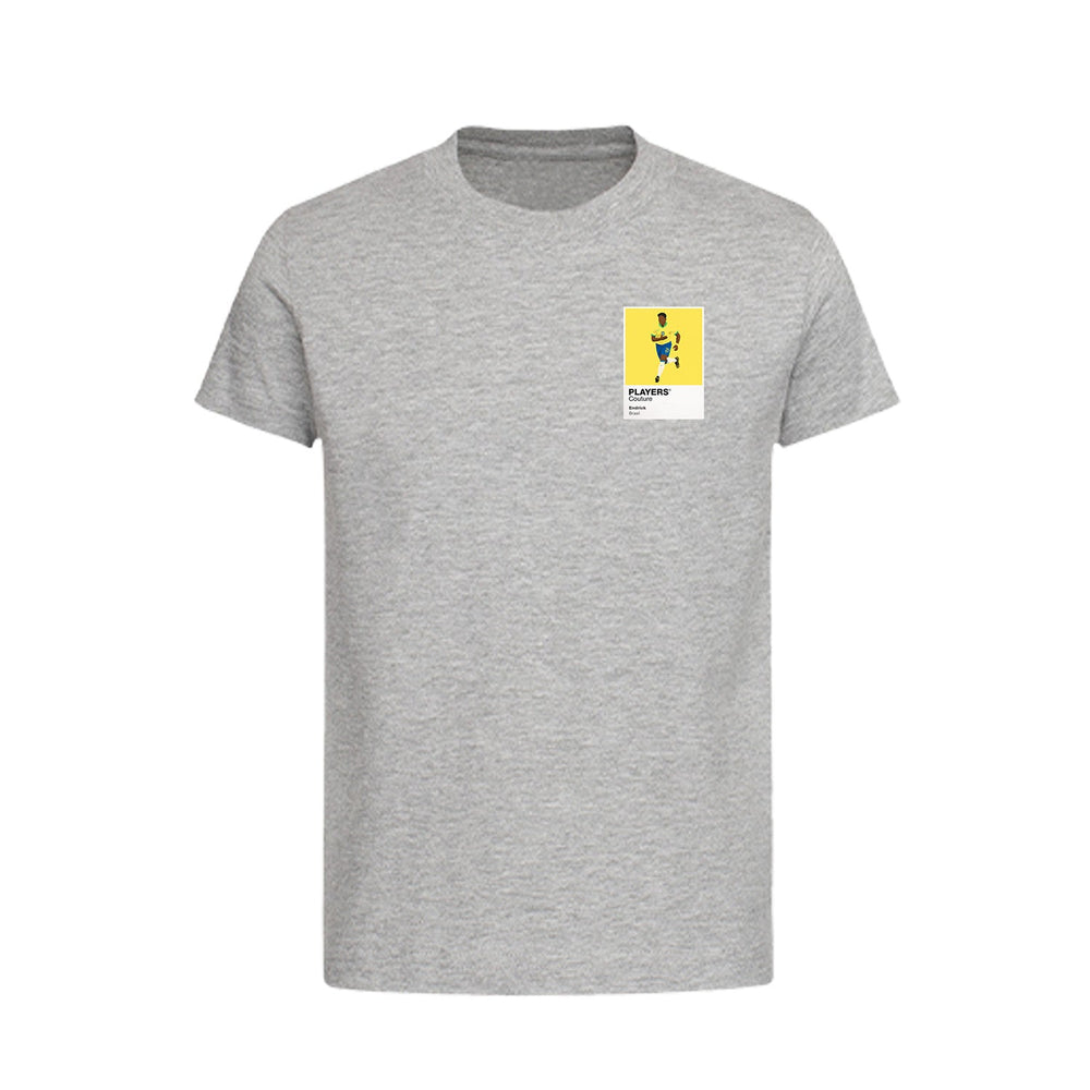 Endrick Brazil Icon Frame Kids T-Shirt — Gray