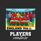 England 1966 Team World Cup Sticker Men's T-Shirt – black close-up detail shot of the England 1966 Team World Cup Players