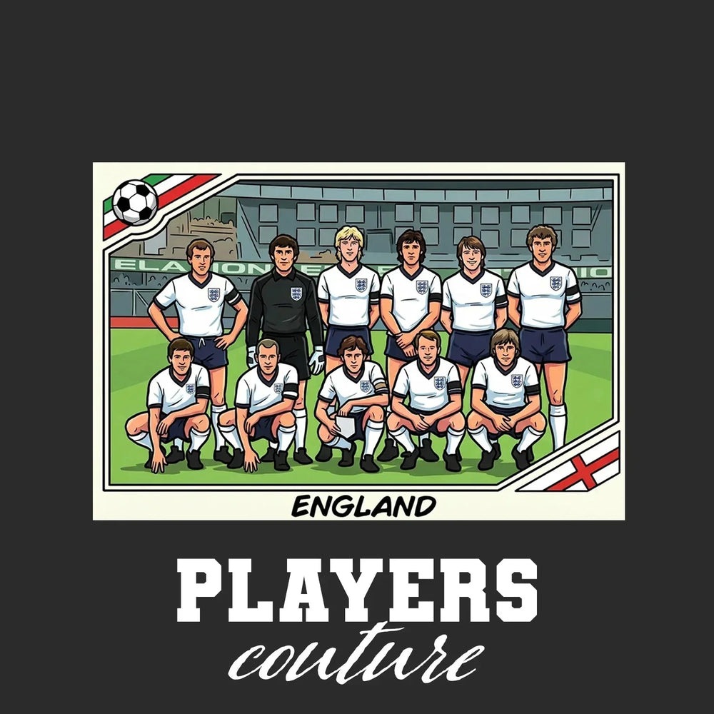 England World Cup Sticker Kids T-Shirt – england 1986 team black Players Couture design