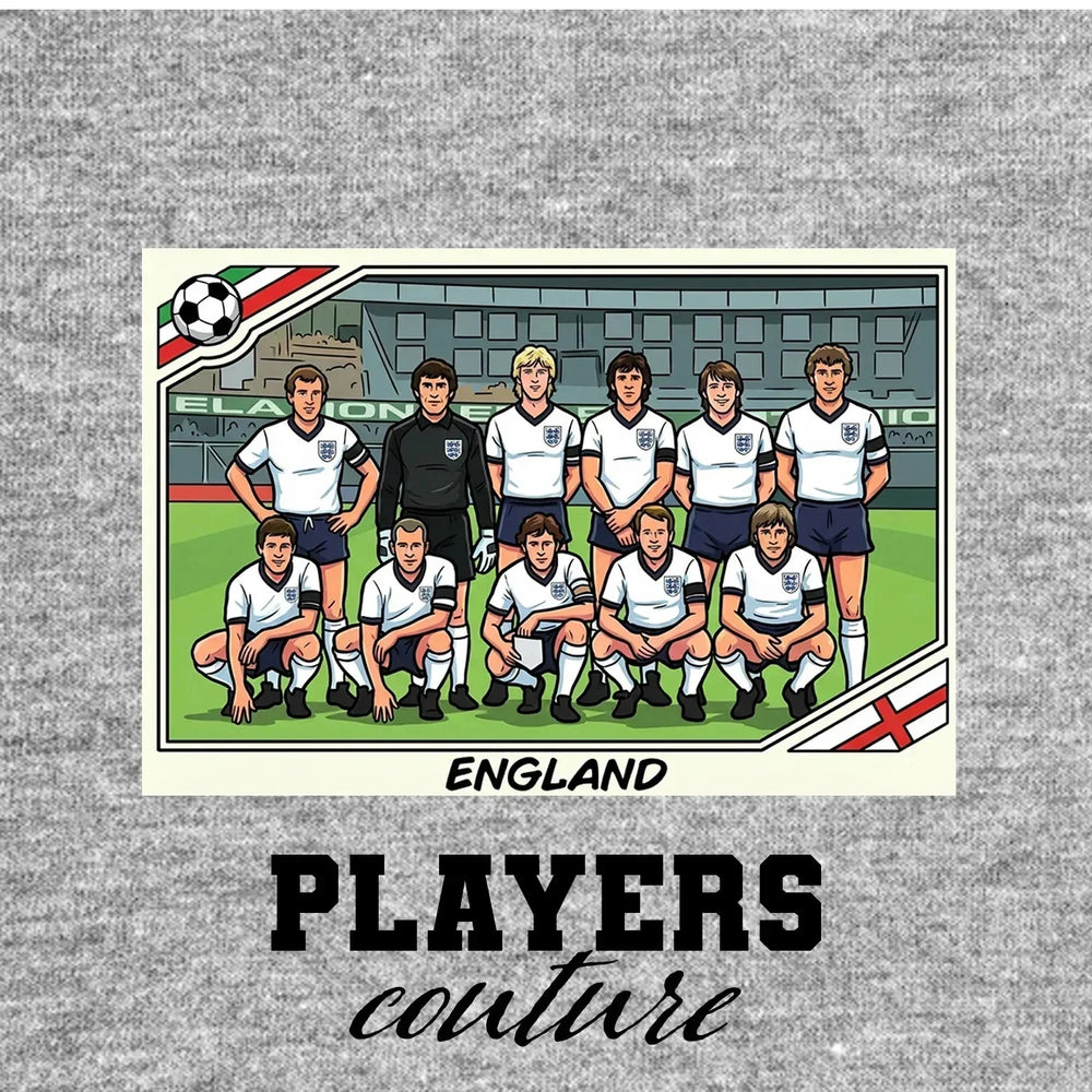 England World Cup Sticker Kids T-Shirt – england 1986 team grey Players Couture design