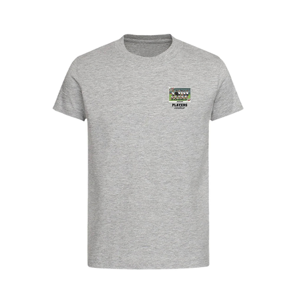 England World Cup Sticker Kids T-Shirt – england 1986 team sticker kids grey tshirt Players Couture design