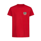 England World Cup Sticker Kids T-Shirt – england 1986 team sticker kids red tshirt Players Couture design