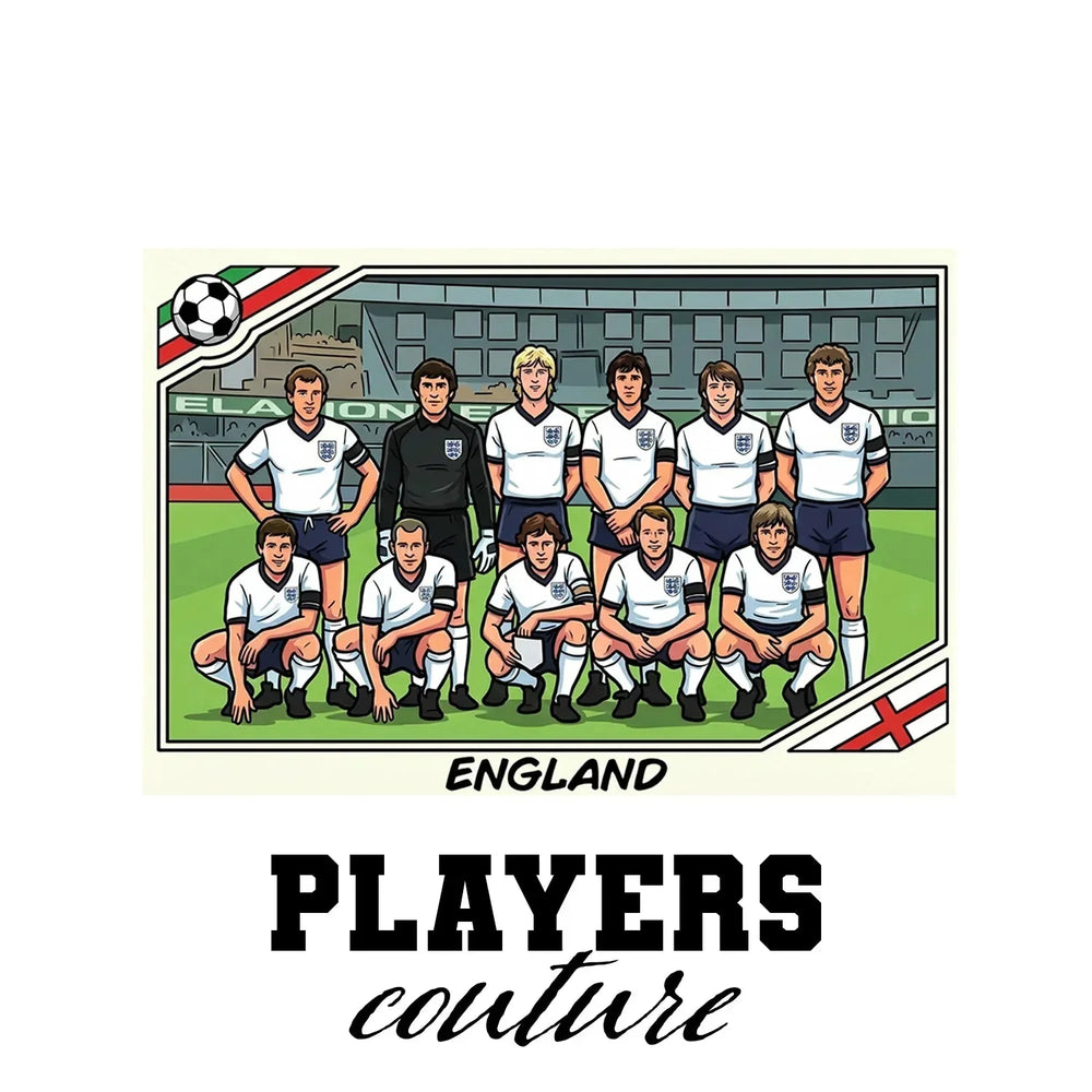 England World Cup Sticker Kids T-Shirt – england 1986 team white Players Couture design