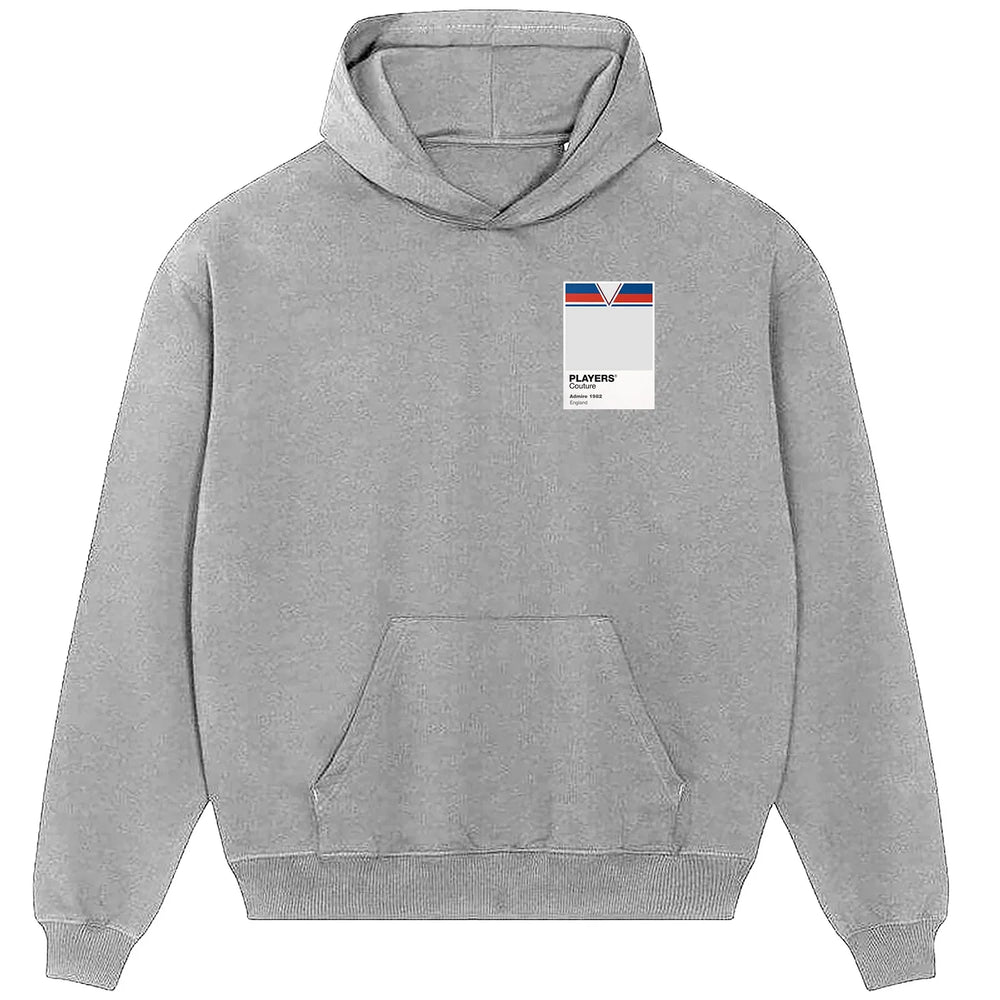 England 82 hoodie – grey men's hoodie featuring the England 82 Players Couture logo