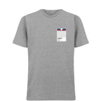 England 1982 t-shirt – grey men's t-shirt featuring the England 1982 Players Couture logo