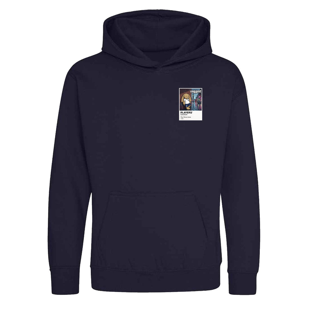 England Football Cool Bunny Kids Hoodie – England football cool bunny kids hoodie in Navy – Players Couture