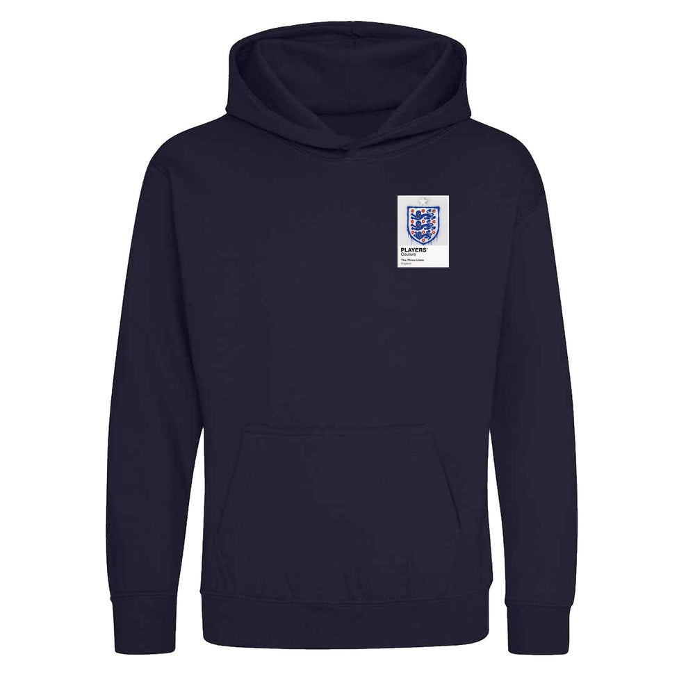 England Graffiti Frame Kids Hoodie - england graffiti frame kids navy hoodie