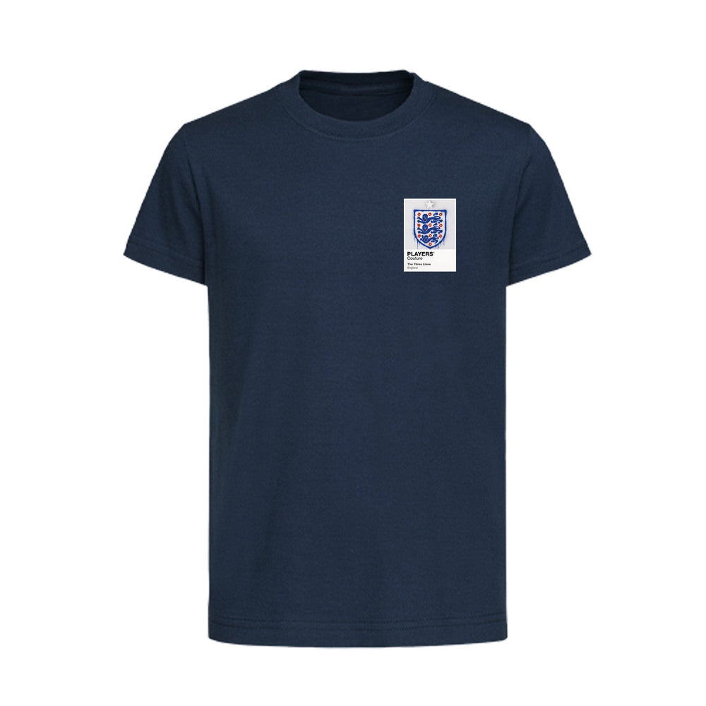 England Logo Graffiti Frame Kids T-Shirt - england graffiti frame kids navy tshirt
