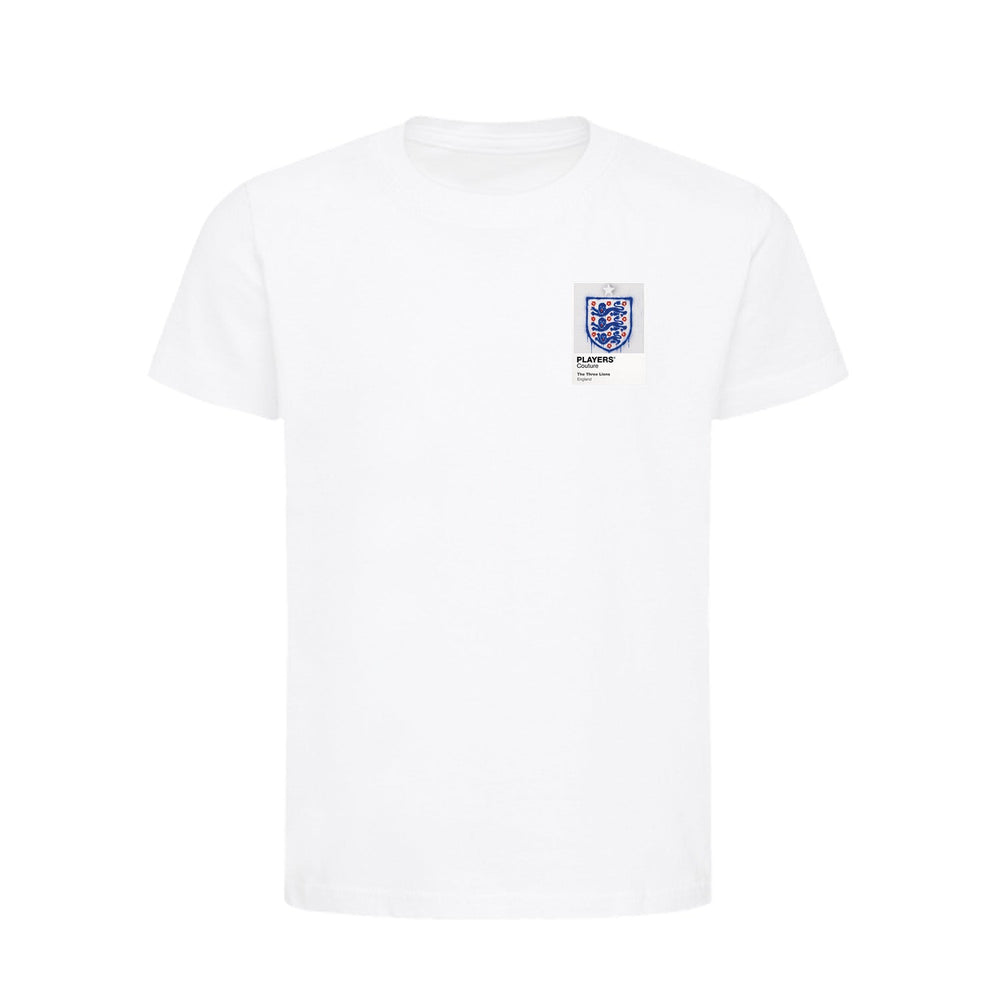 England Logo Graffiti Frame Kids T-Shirt - england graffiti frame kids white tshirt