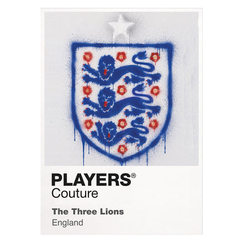 England Logo Graffiti Frame Men's T-Shirt - england graffiti frame white