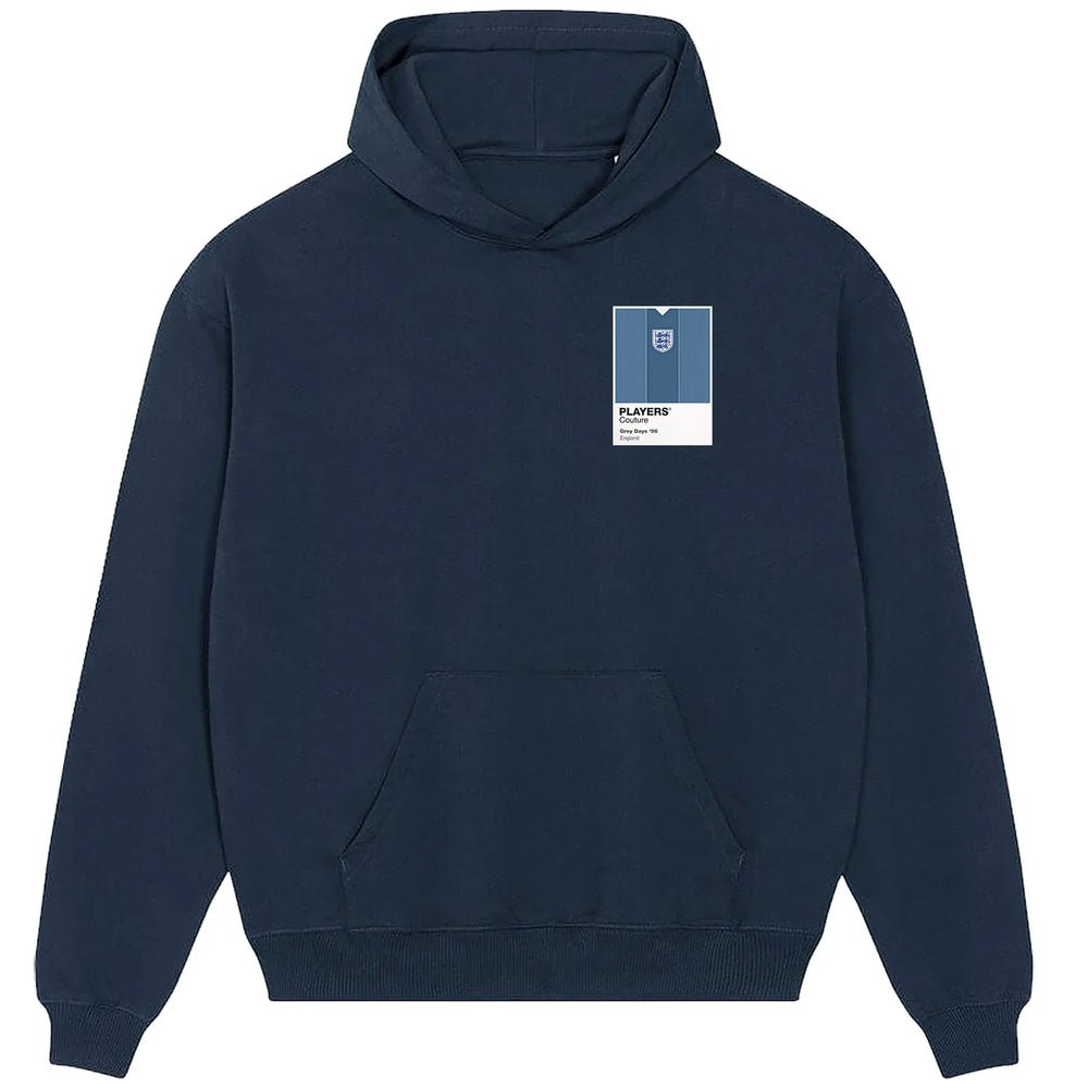 England Grey 96 hoodie – navy men's hoodie featuring the England Grey 96 Players Couture logo