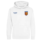 England Three Lions Bar hoodie – white kids' hoodie featuring the England Three Lions Bar Players Couture logo