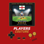 England World Cup 8-Bit Kids T-Shirt retro gaming football design by Players Couture