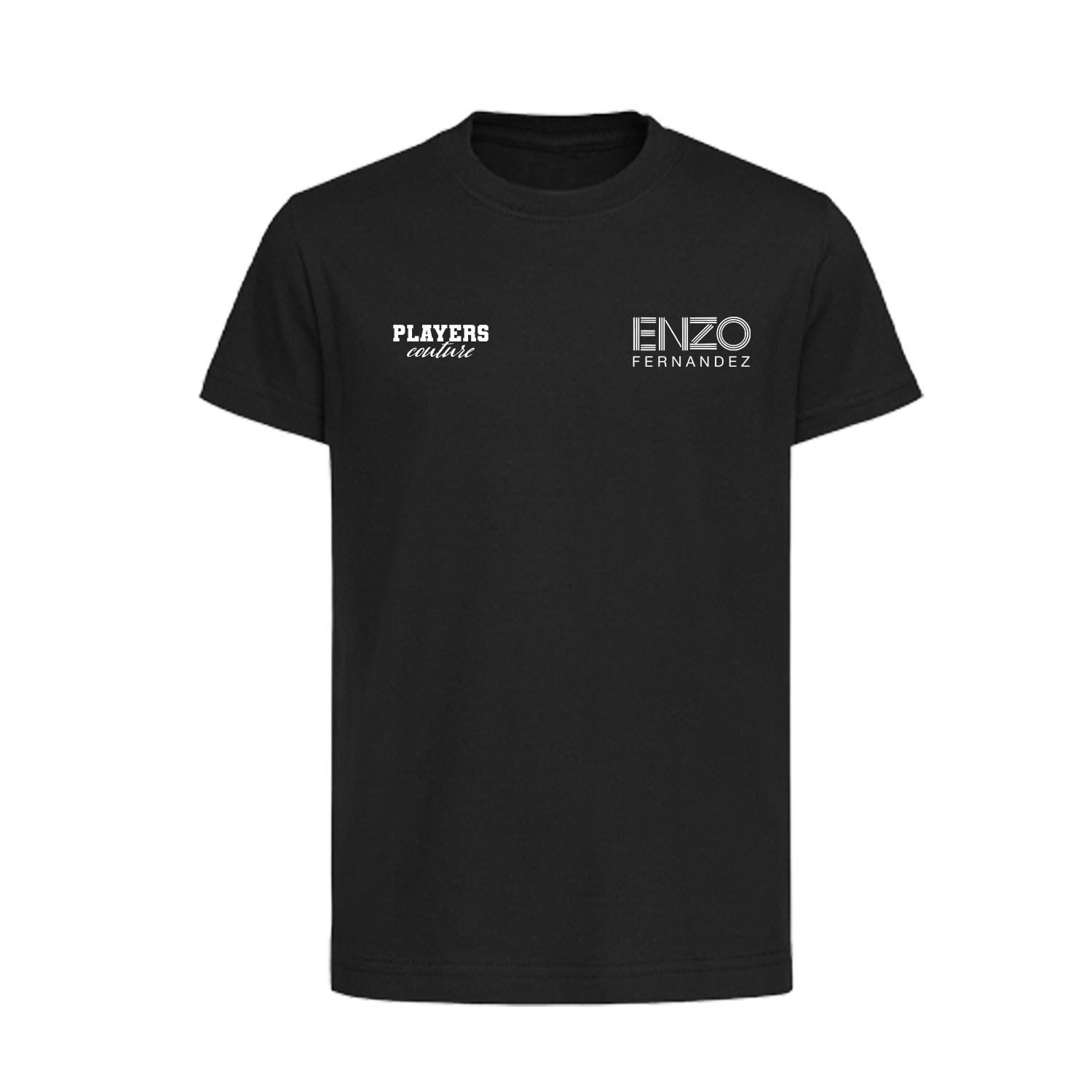 Enzo Fernandez Logo Players Couture Kids T-Shirt Black