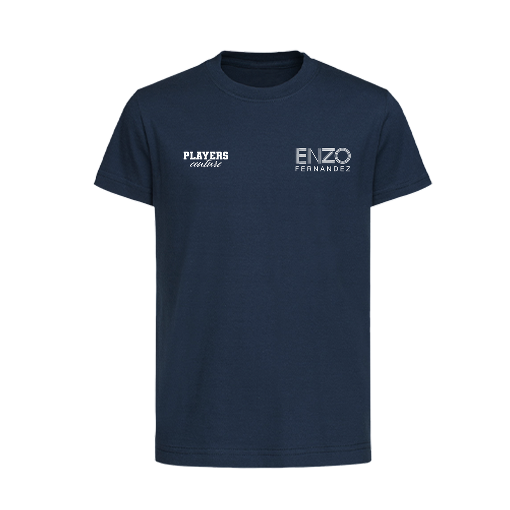 Enzo Fernandez Logo Players Couture Kids T-Shirt Navy