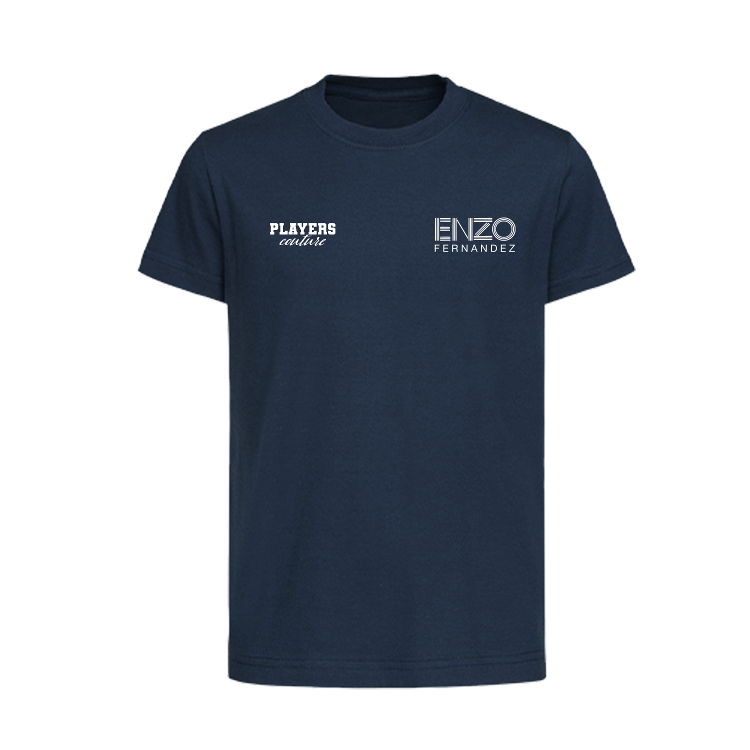 Enzo Fernandez Logo Players Couture Kids T-Shirt Navy