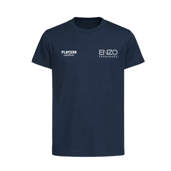 Enzo Fernandez Logo Players Couture Kids T-Shirt Navy