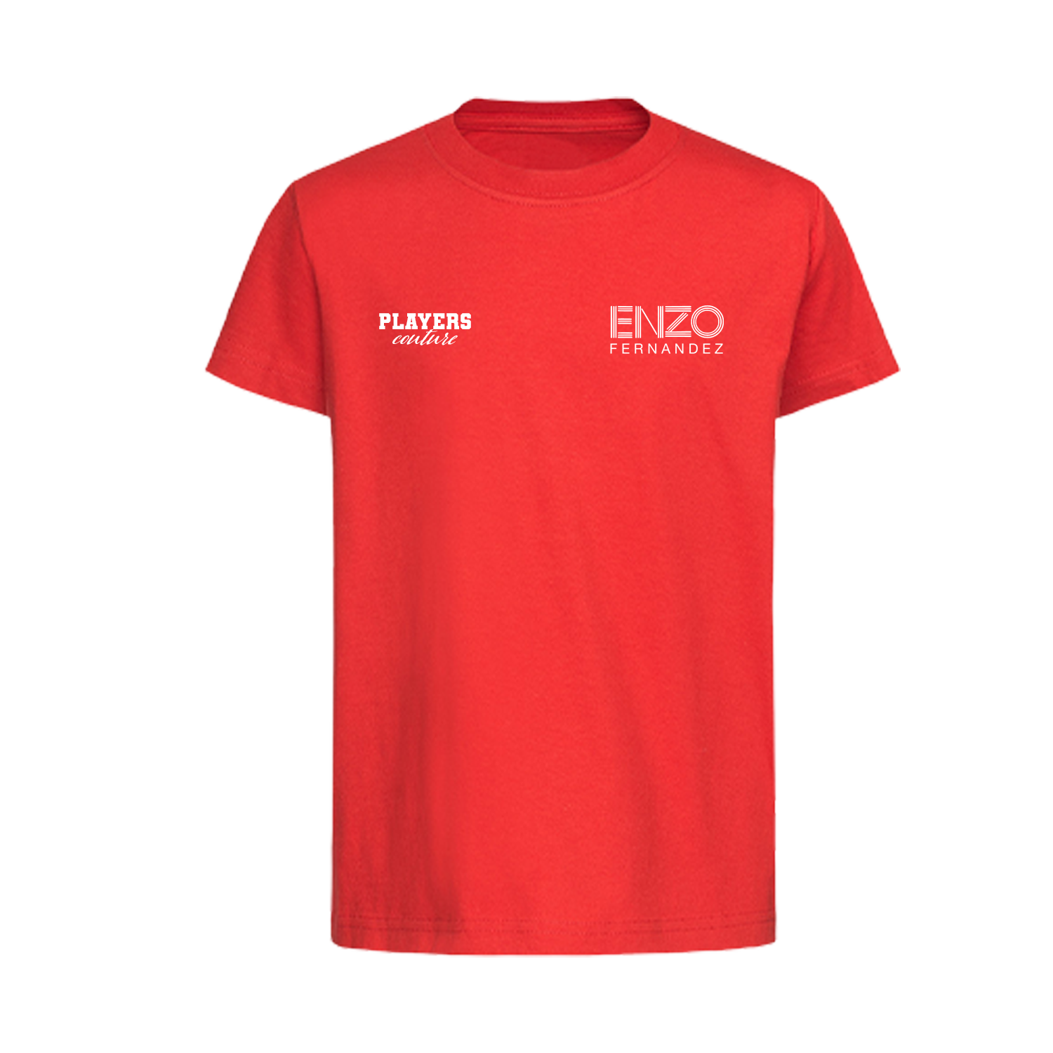 Enzo Fernandez Logo Players Couture Kids T-Shirt Red
